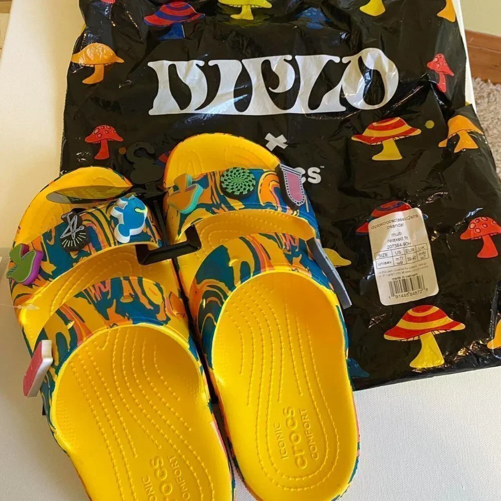 NWT Diplo x Croc Sandals Rare Size 9 W 7 M